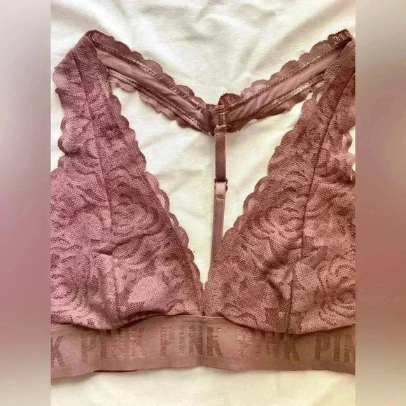 Victoria’s Secret PINK Lace Bralette Mauve - Picture 4 of 9